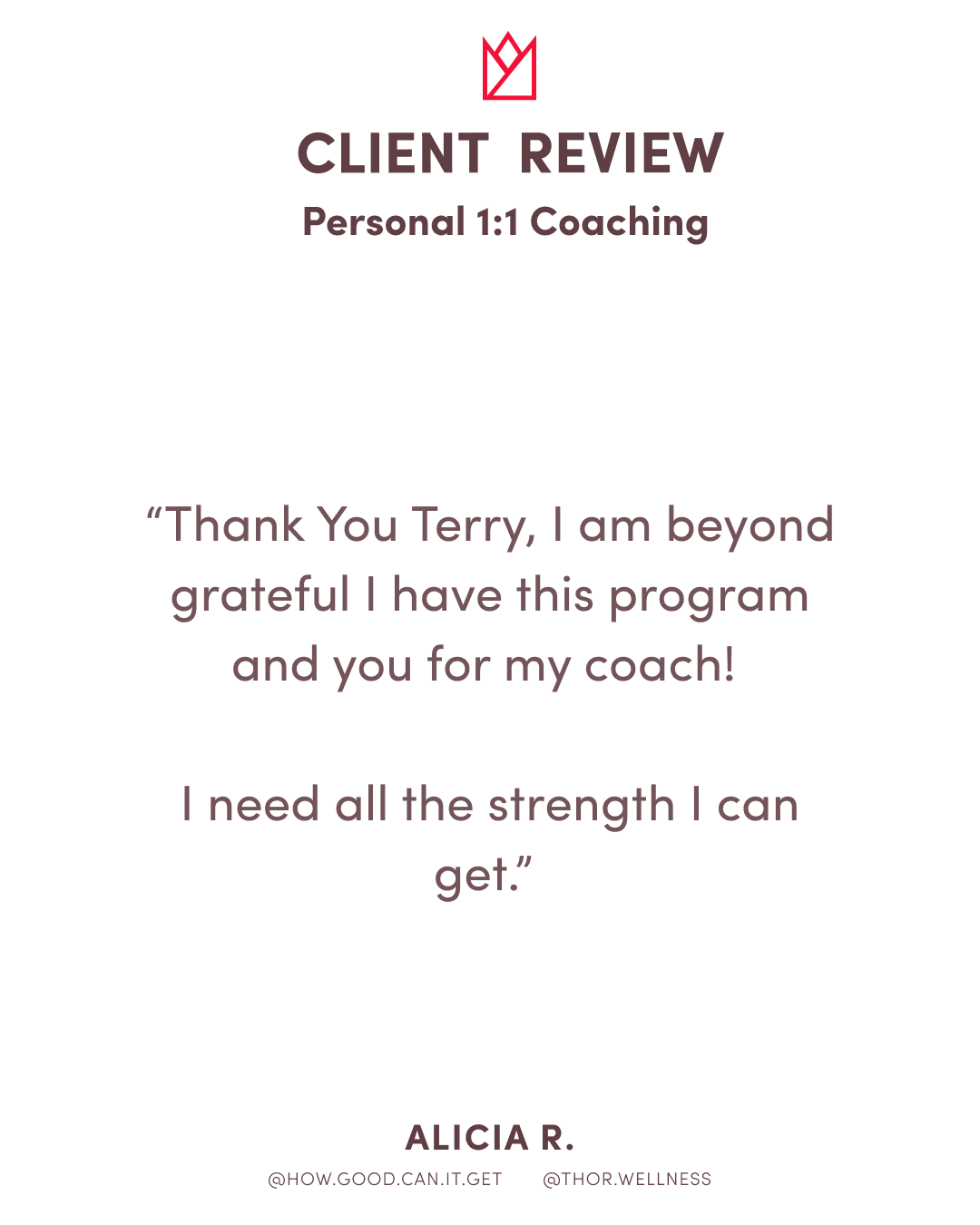 Age With Strength™ Program - 16 Weeks - Personalized 1:1 Coaching Program with Terry