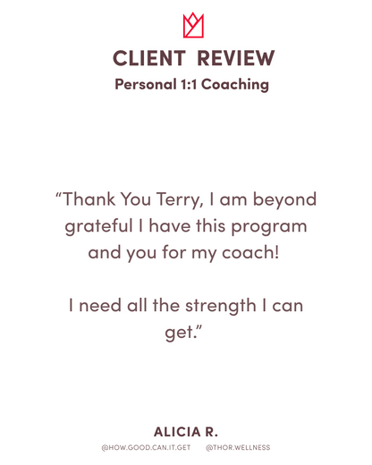 Age With Strength™ Program - 16 Weeks - Personalized 1:1 Coaching Program with Terry