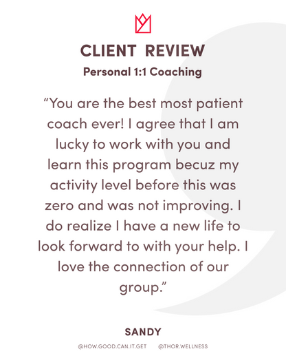 Age With Strength™ Program - 16 Weeks - Personalized 1:1 Coaching Program with Terry