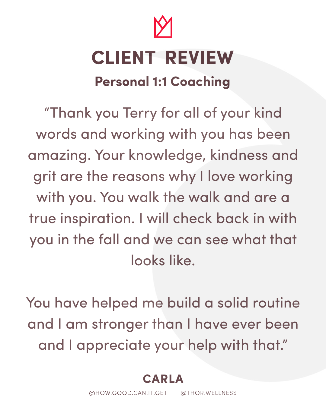 Age With Strength™ Program - 16 Weeks - Personalized 1:1 Coaching Program with Terry