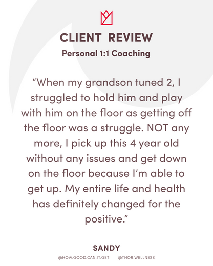 Age With Strength™ Program - 16 Weeks - Personalized 1:1 Coaching Program with Terry