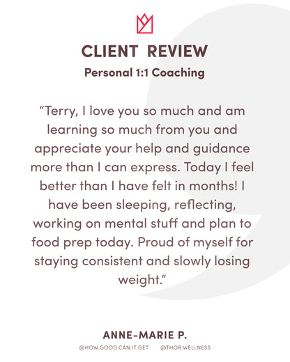 Age With Strength™ Program - 16 Weeks - Personalized 1:1 Coaching Program with Terry