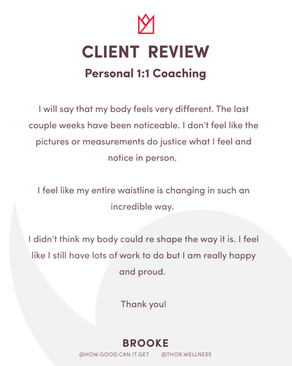 Age With Strength™ Program - 16 Weeks - Personalized 1:1 Coaching Program with Terry