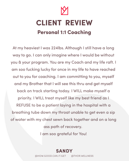 Age With Strength™ Program - 16 Weeks - Personalized 1:1 Coaching Program with Terry