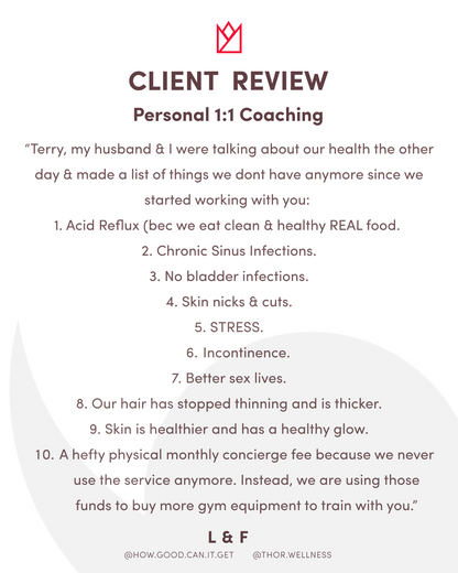 Age With Strength™ Program - 16 Weeks - Personalized 1:1 Coaching Program with Terry