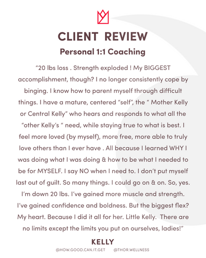 Age With Strength™ Program - 16 Weeks - Personalized 1:1 Coaching Program with Terry