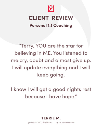 Age With Strength™ Program - 16 Weeks - Personalized 1:1 Coaching Program with Terry