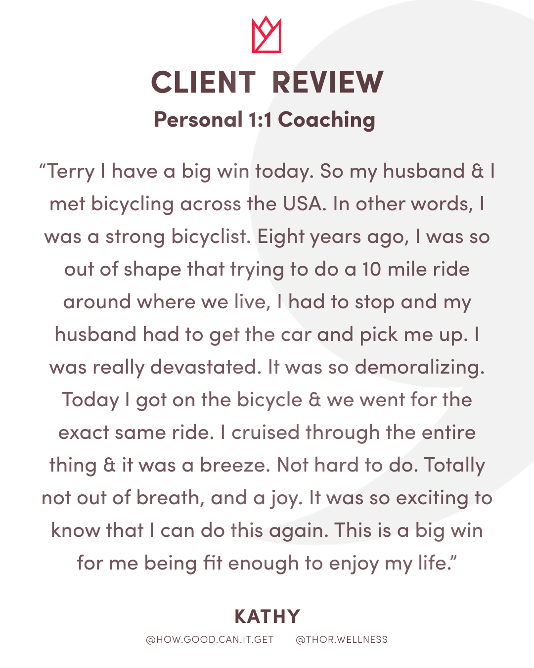 Age With Strength™ Program - 16 Weeks - Personalized 1:1 Coaching Program with Terry