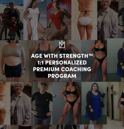 Age With Strength™ Program - 16 Weeks - Personalized 1:1 Coaching Program with Terry